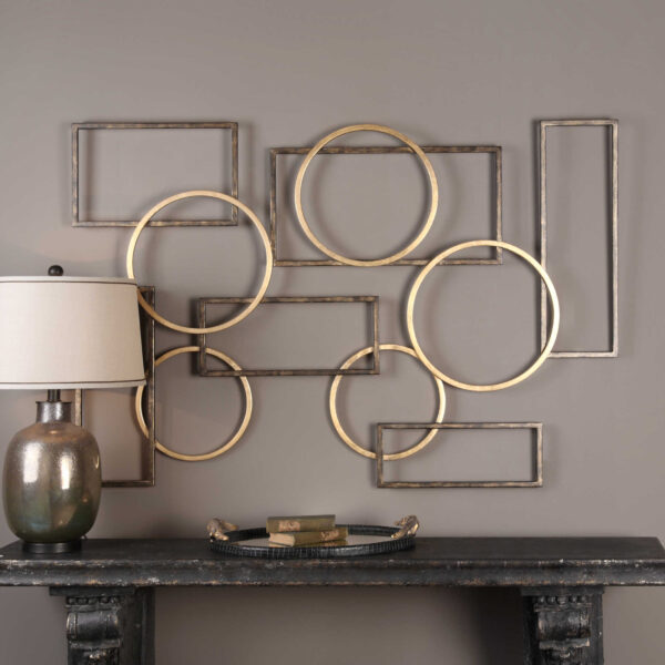 ELIAS BRONZE AND GOLD WALL ART
