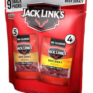 Jack Link's Beef Jerky Variety Pack Includes Original and Teriyaki Jerky, Bulk Proetin Snack Pack, Good Source of Protein, Meat Snacks Made with 100% Beef, Individual Bags 1.25...
